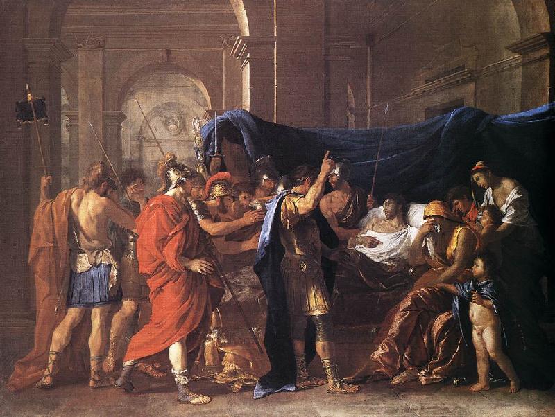 Nicolas Poussin Death of Germanicus 1627 Oil on canvas oil painting picture